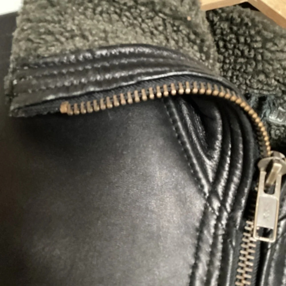 COPY - Hurricane Hawkins Heavy Duty Black Leather Jacket Size Large - Aviation - Picture 13 of 16